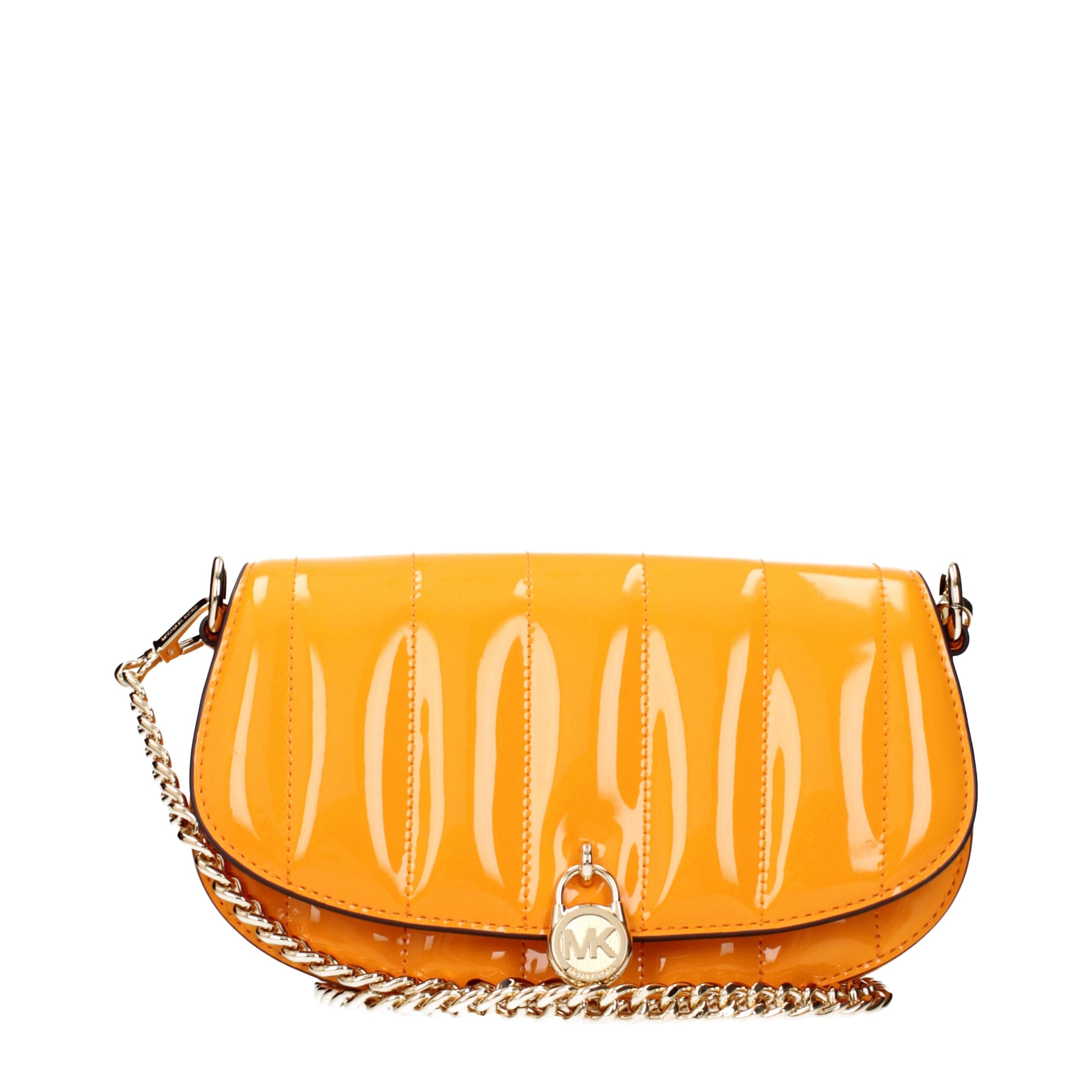 Michael Kors Orange Leather Crossbody Bags